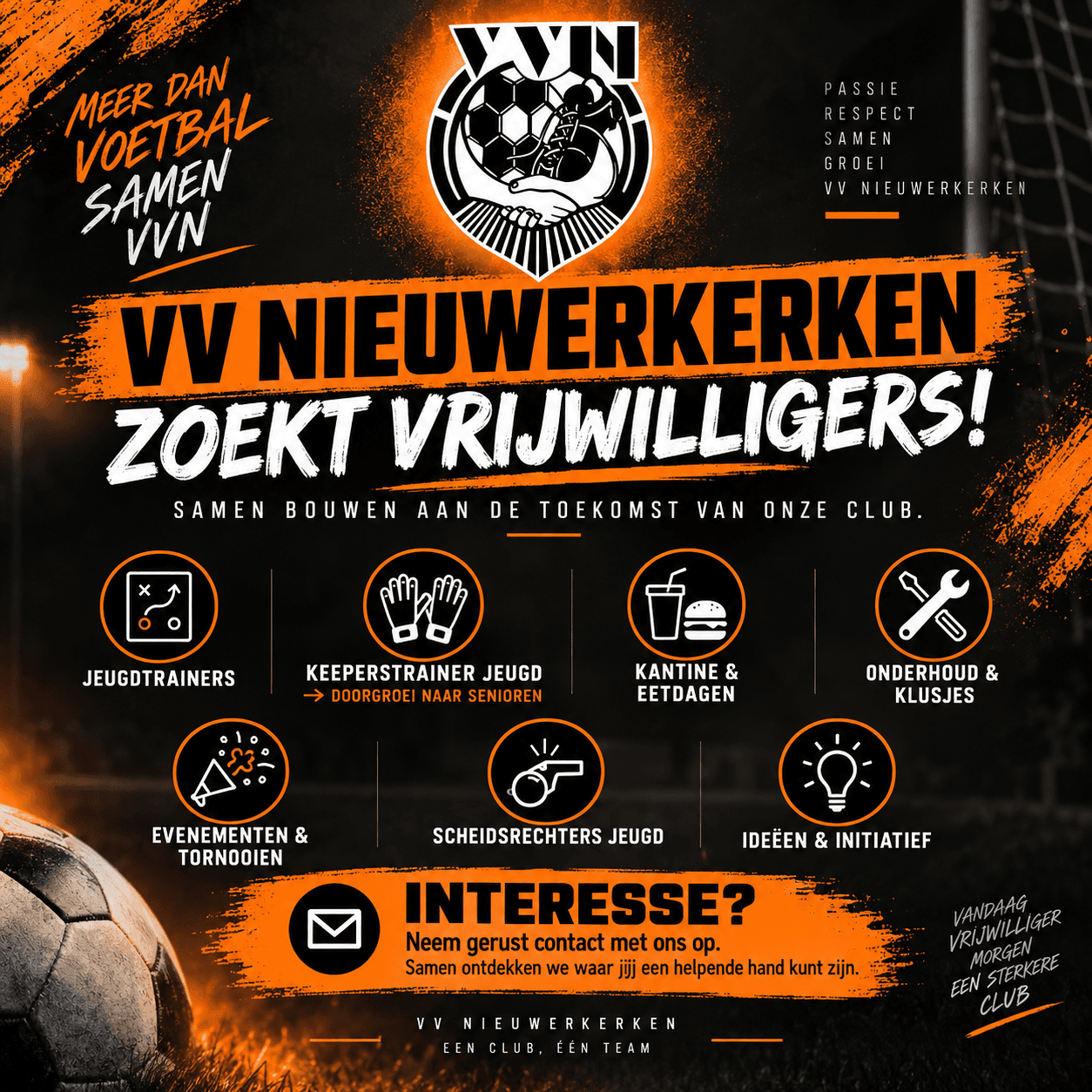 Wij zoeken vrijwilligers !